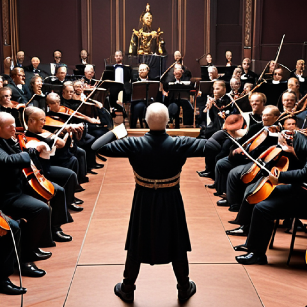 Image Prompt 1: The Symphony of Battle - Orchestral and Electronic Fusion**