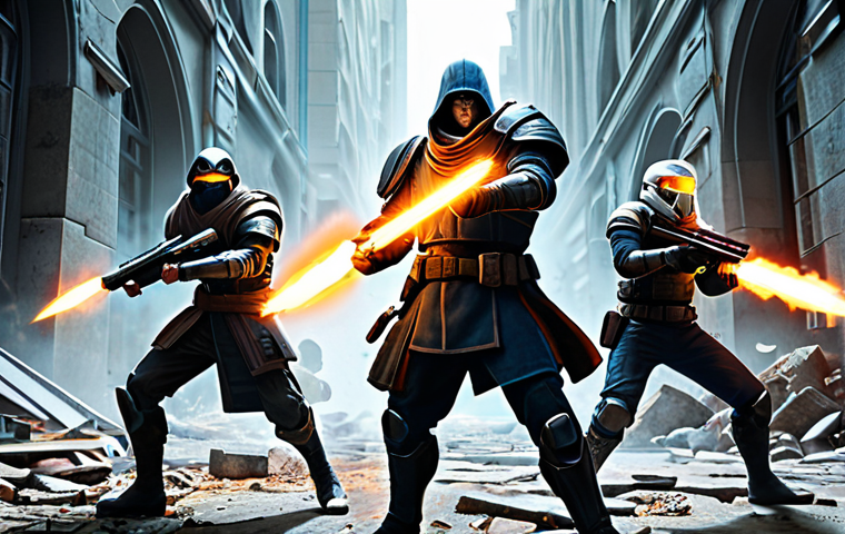 Balanced Team in Action**
A team of five fully clothed Nikke warriors in a dynamic battlefield scene. One Nikke is healing with a glowing aura (support), another is firing a massive weapon (attacker), and the others are in defensive stances. The environment is a futuristic urban setting with rubble and energy effects. All Nikke are in appropriate attire. Perfect anatomy, correct proportions, well-formed hands, proper finger count, natural pose. Professional digital art, high quality, safe for work, appropriate content, modest, family-friendly.
**