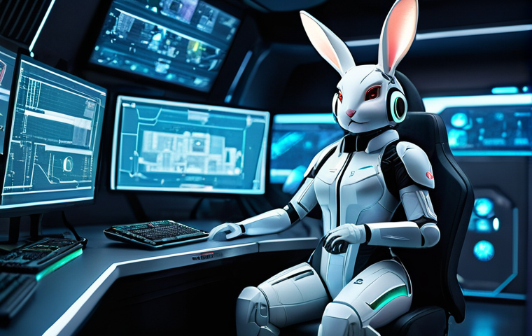 승리의여신 니케 게임 패치 루머 - **Prompt: "Aid Agent Bunny Nikke in Futuristic Control Room"**
A highly detailed, full-body illu...