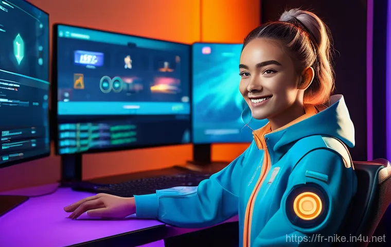 승리의여신 니케 초보자 퀘스트 모음 - Prompt 1: The Engaging NIKKE Influencer's Setup**