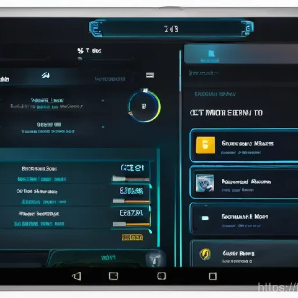 승리의여신 니케 UI 개편 제안 - **A Personalized NIKKE Command Center Dashboard:**
    "A sleek, futuristic mobile game interface sh...