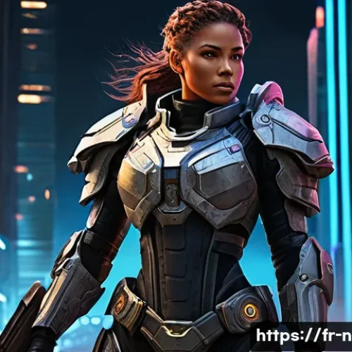 Home 31 승리의여신 니케 게임 종료 이슈 - **Prompt:** A highly detailed, full-body portrait of a powerful NIKKE character, inspired by the "Go...